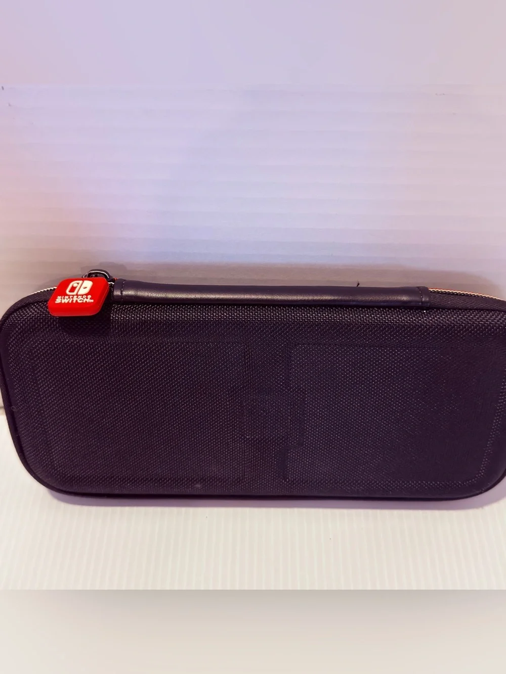 Nintendo Switch Hard Shell Zipper Carrying Case Black/Red For Nintendo Switch